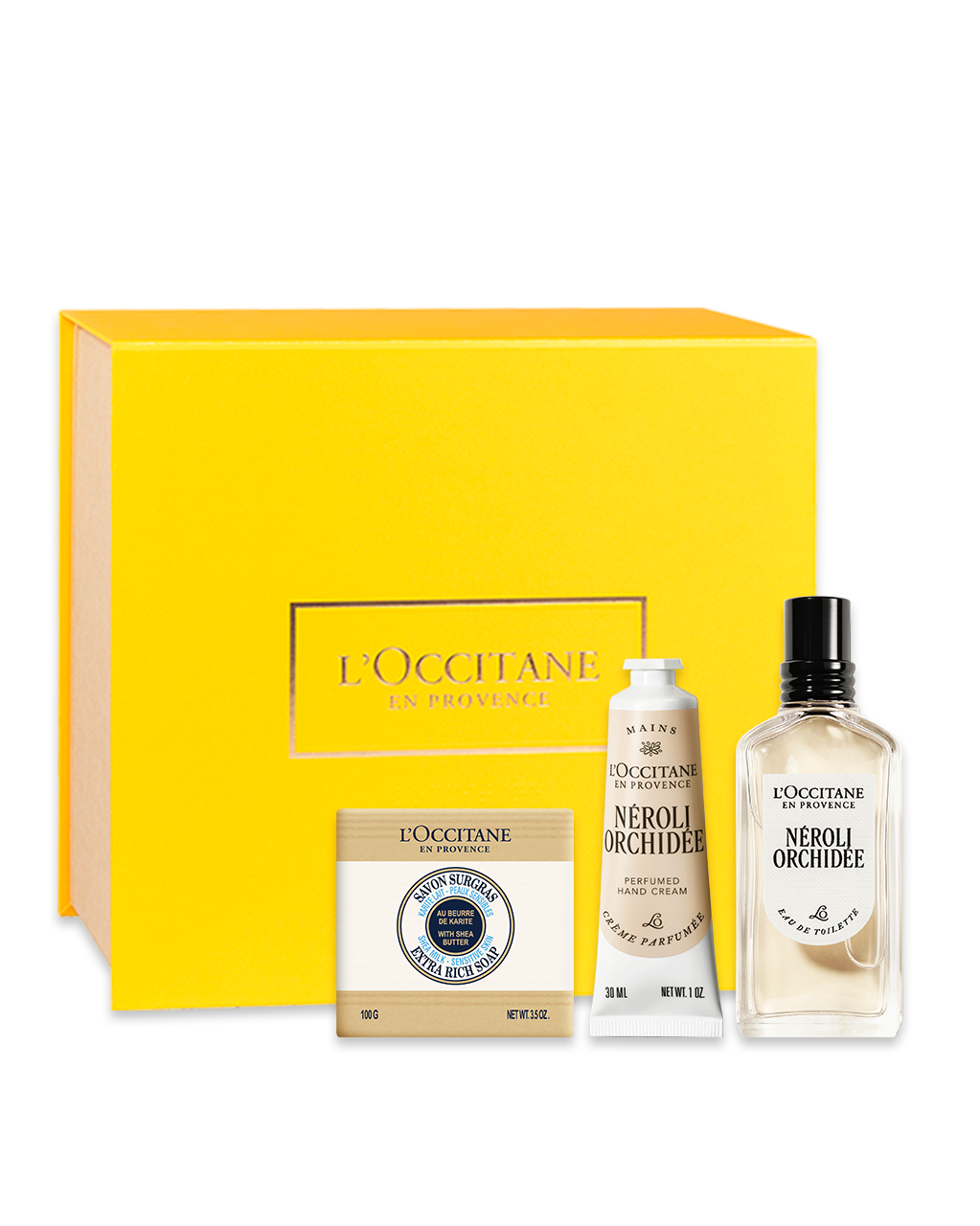 Presente N&eacute;roli Orchid&eacute;e: Sabonete, Creme de M&atilde;os e Eau de Toilette (N&eacute;roli & Orqu&iacute;dea), , large